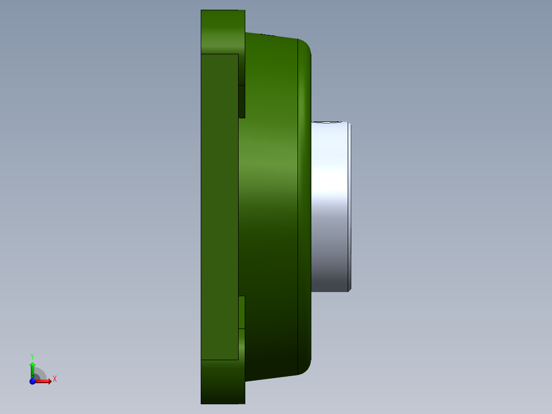 SMO-2m³电动固定式自动卸料饲料混合机前视图