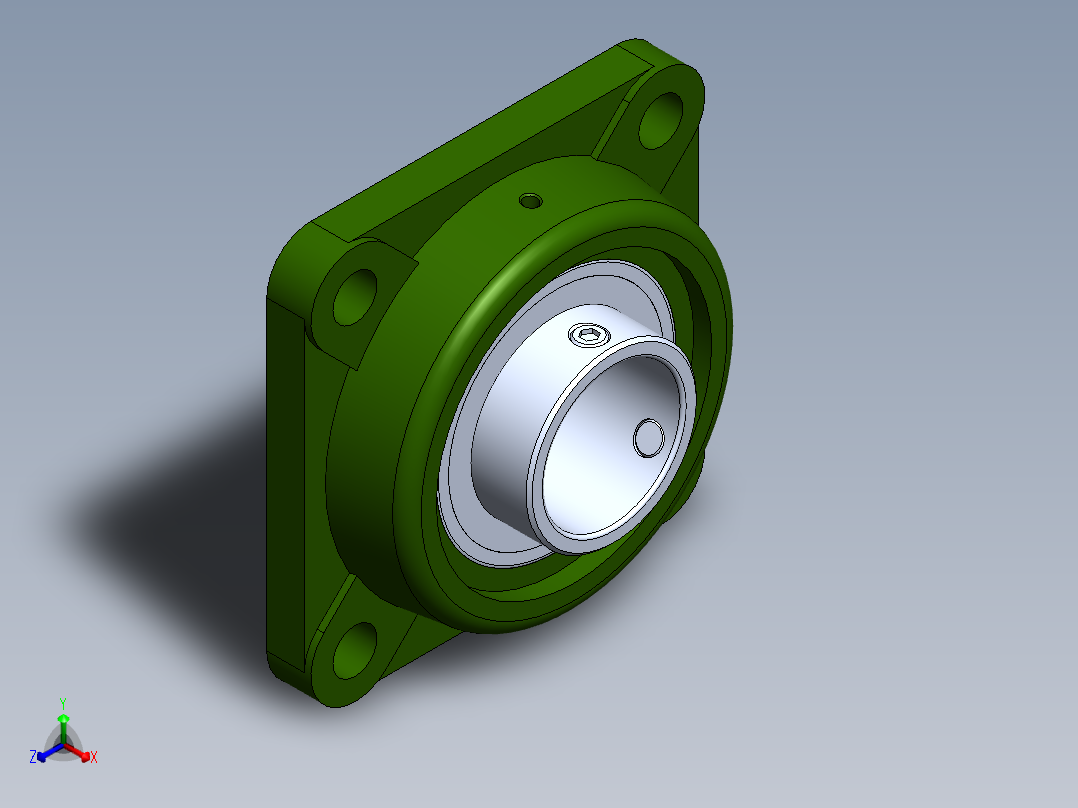 SMO-2m³电动固定式自动卸料饲料混合机正等轴测图