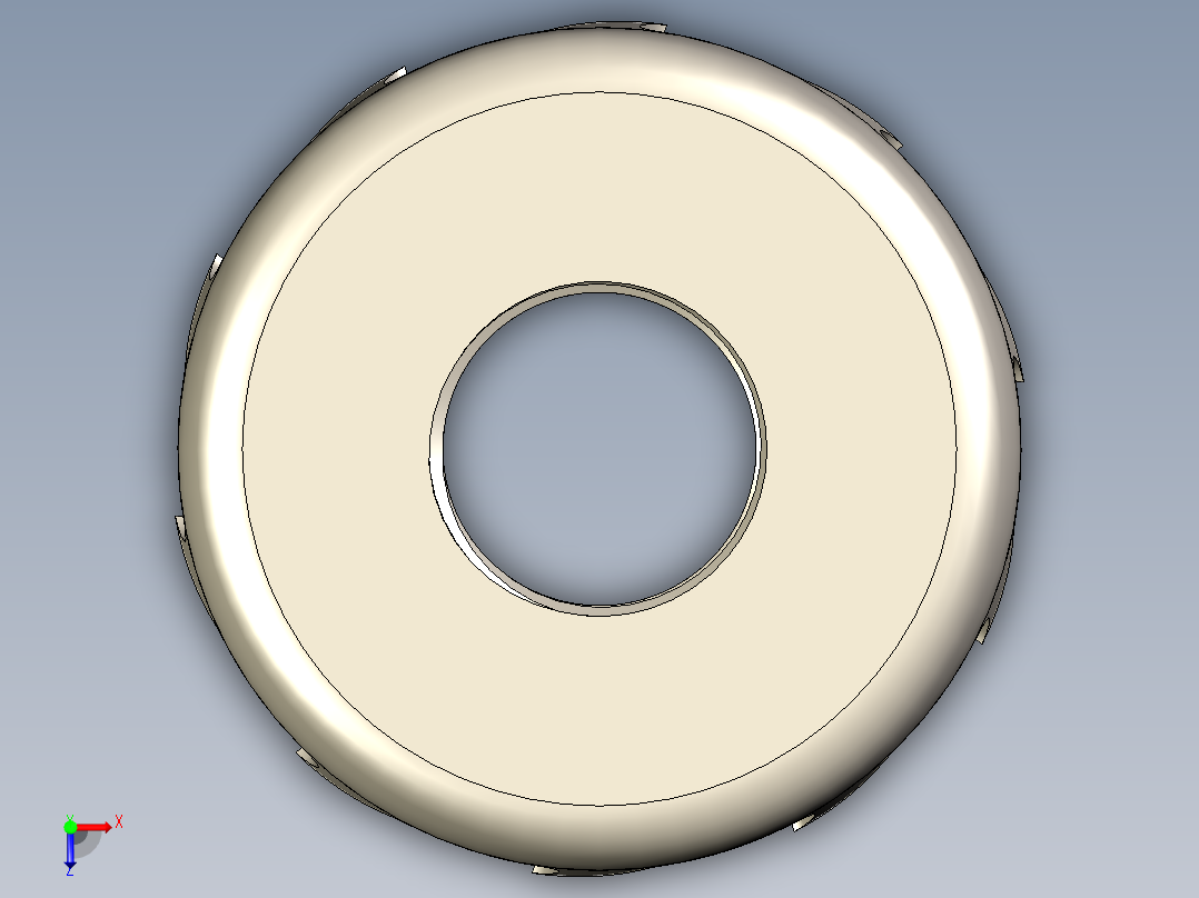 桶形杯锯俯视图