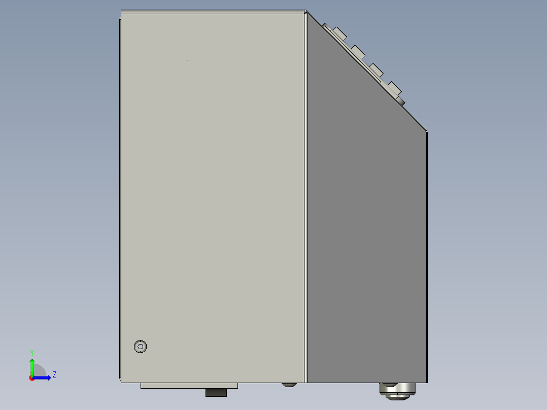 定位设备控制箱-dtk左视图
