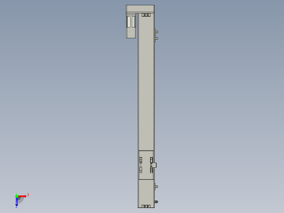 KCH6M-600-BL-P10-C4装配体俯视图
