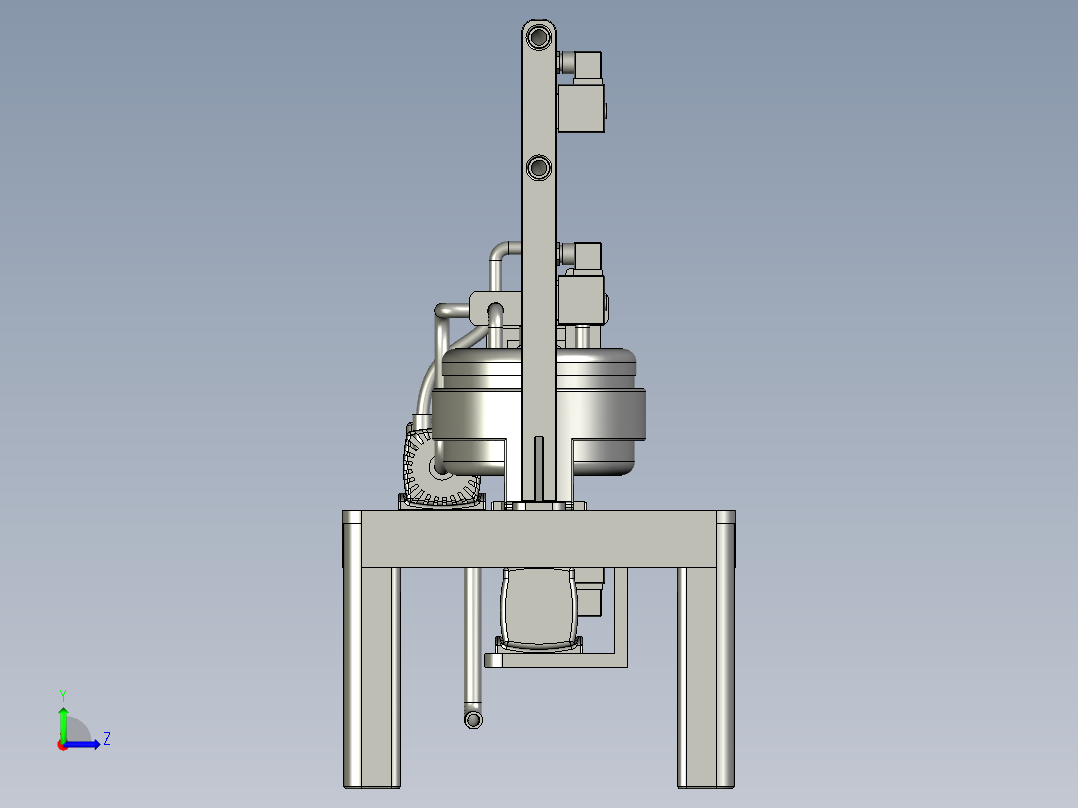 水环境治理用智能化水质分析装置左视图