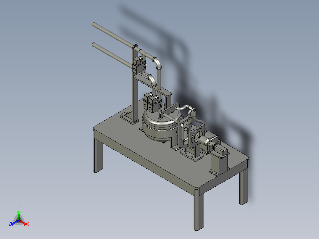 水环境治理用智能化水质分析装置正等轴测图