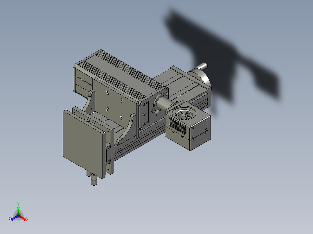 在线式-H010-打标机构主视图