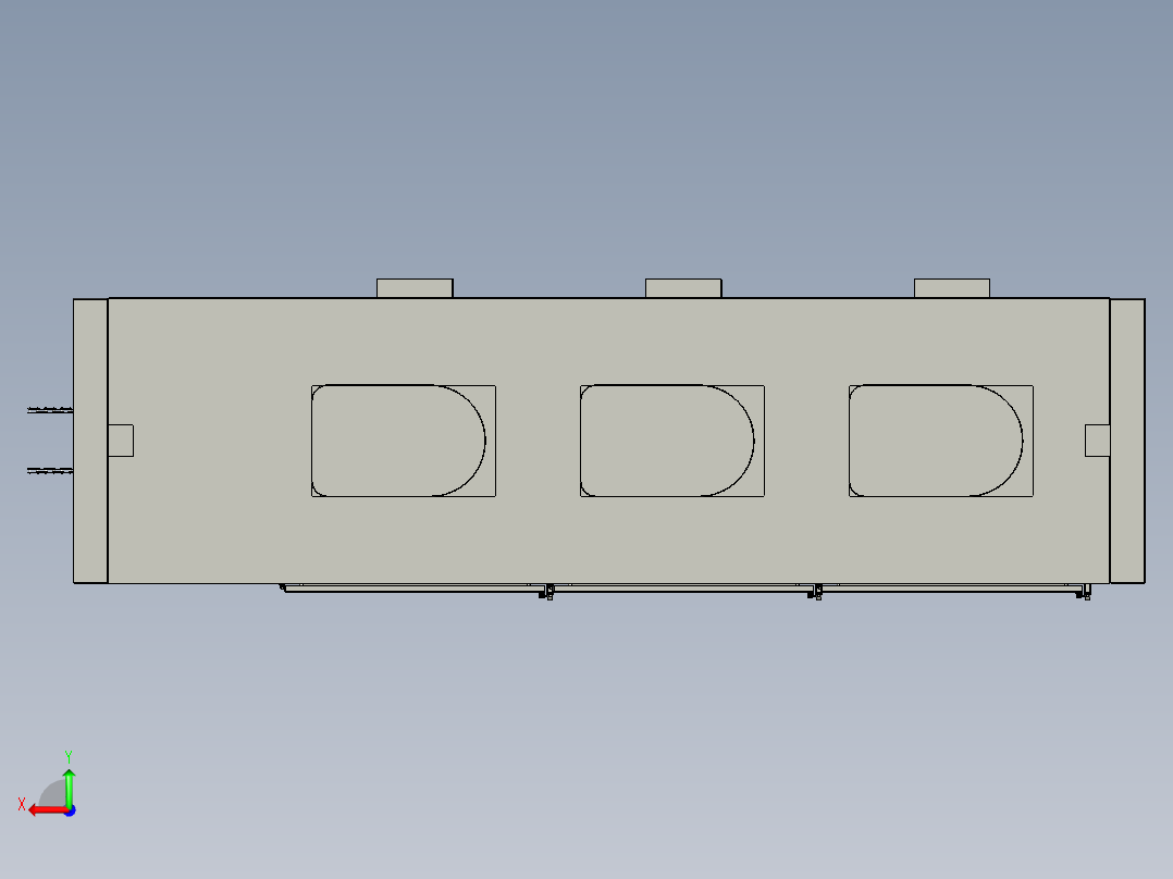 M060-转子三段-二段-一段加热箱上部后视图