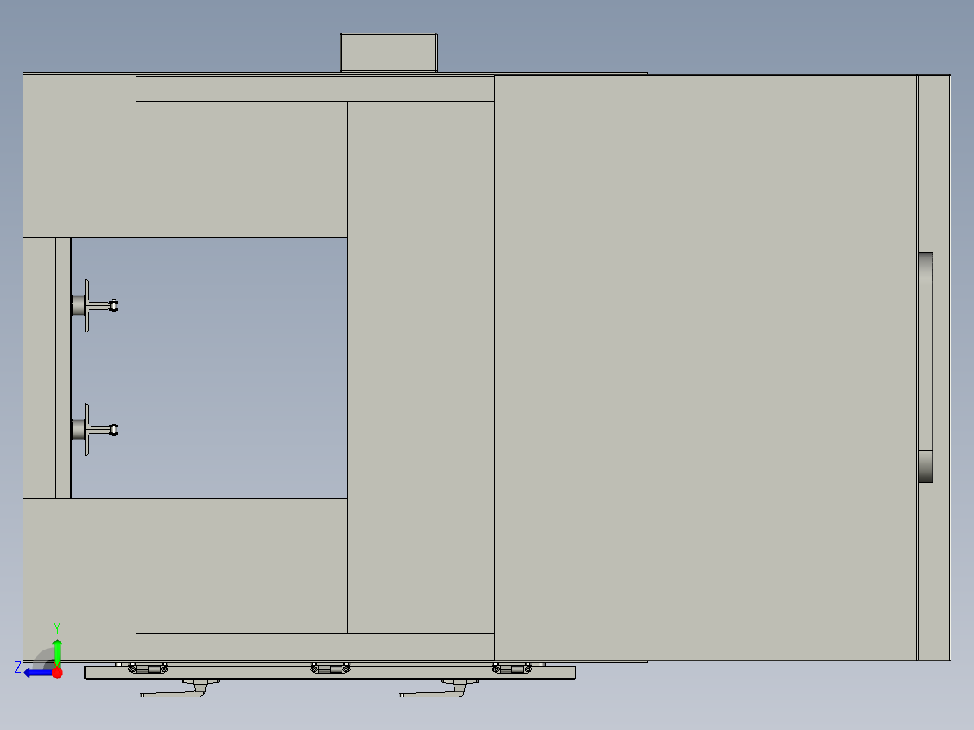 M060-转子三段-二段-一段加热箱上部右视图