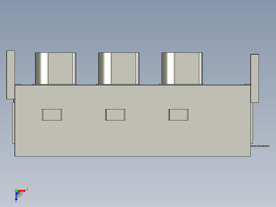 M060-转子三段-二段-一段加热箱上部俯视图