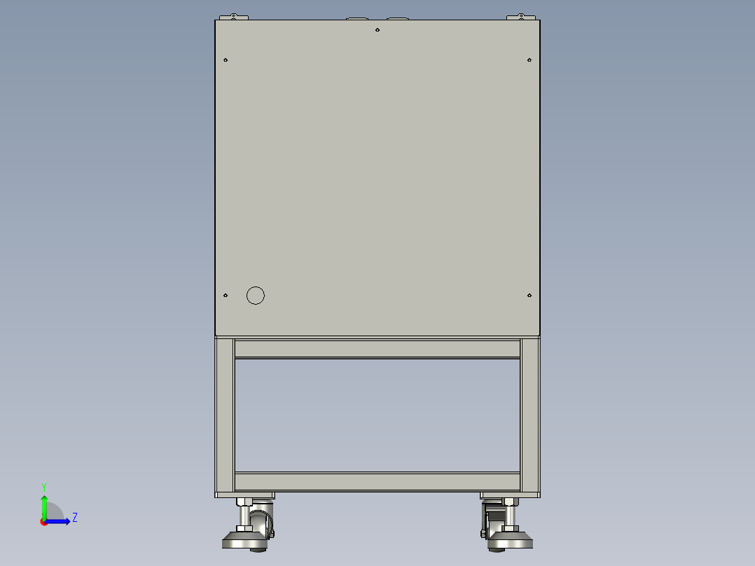 振动盘安装机架左视图