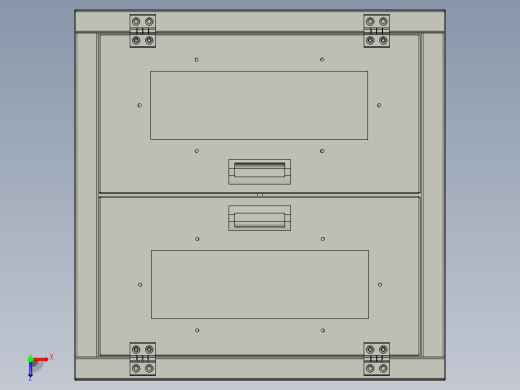 振动盘安装机架俯视缩略图