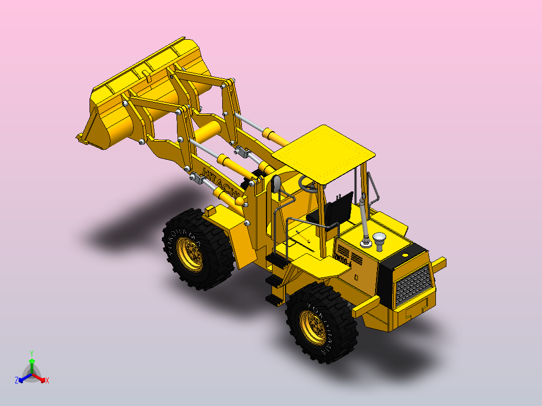 16 铲车 (12)正等轴测图