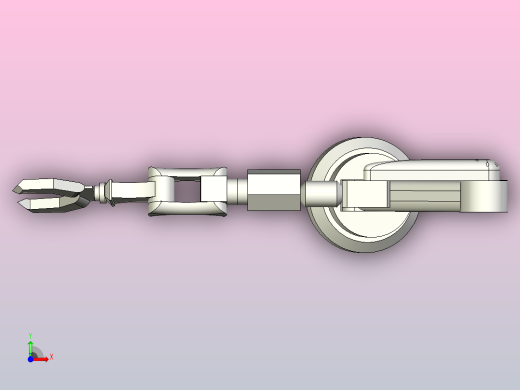 机械加工的机器人手臂前视缩略图