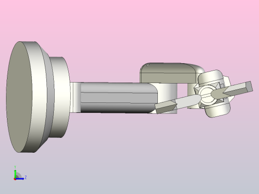 机械加工的机器人手臂左视缩略图