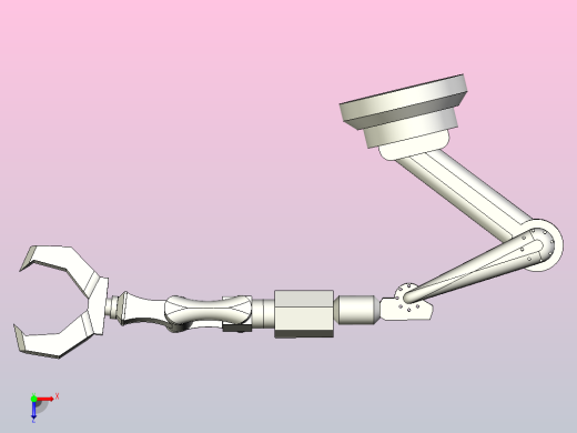 机械加工的机器人手臂俯视缩略图
