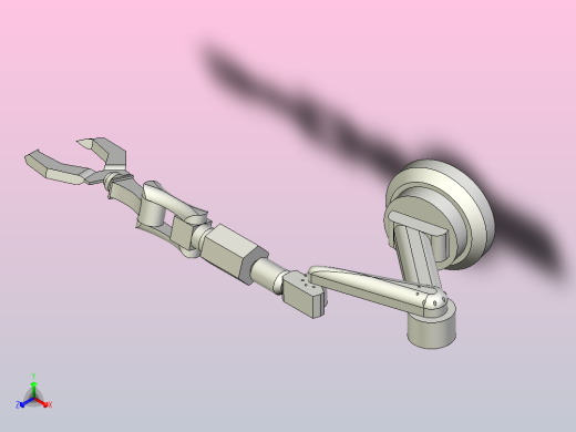 机械加工的机器人手臂正等轴测缩略图