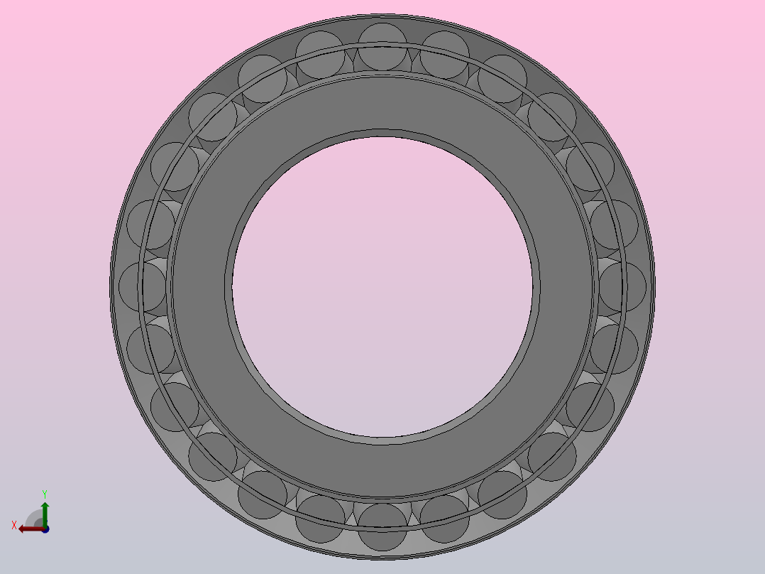 轧机用双列圆锥滚子轴承（350000型）_22系列 352232后视图