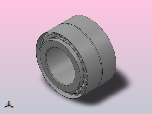 轧机用双列圆锥滚子轴承（350000型）_22系列 352232正等轴测缩略图
