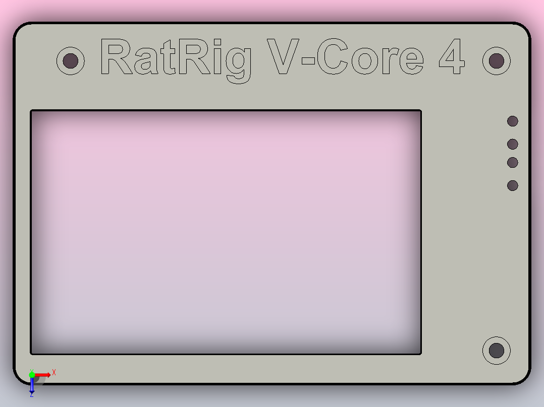 ELECROW触摸屏显示器支架V-Core+4俯视图