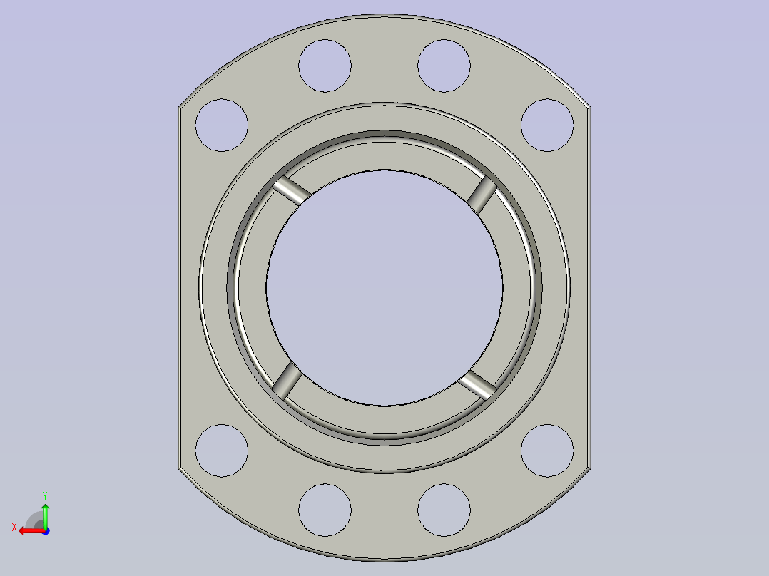 DFU型滚珠丝杠滚珠丝杆DFUR4010-4_1后视图