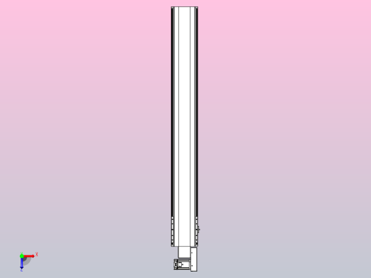 皮带直线轴半封闭可选导轨TPA-HNB-202D-140-L1500-MR-Y-P75-N3俯视缩略图