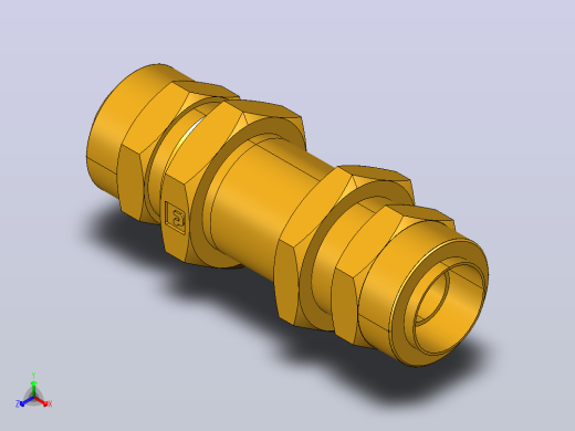 舱壁接头62PBH 8正等轴测缩略图