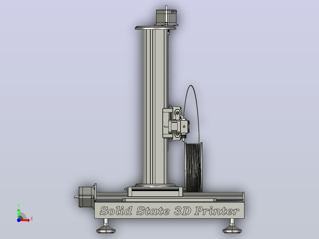 固态3D打印机前视图