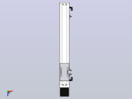 SCM6-350-BW-A57M滚珠花健、支撑座、滚珠丝杠、交叉导轨、直线模组俯视缩略图