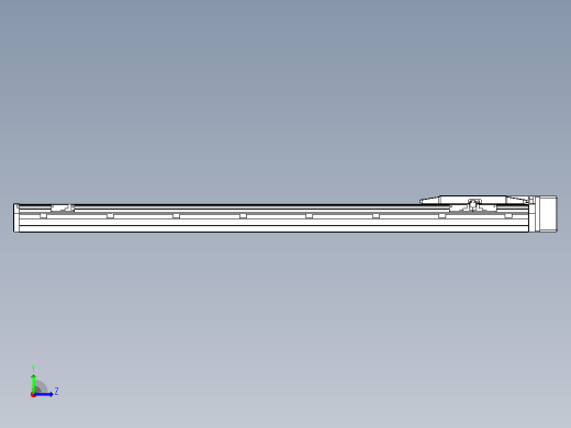 滚珠丝杠直线轴内置导轨TPA-GCR-150-2010C-L900-ML-M75-N3左视缩略图