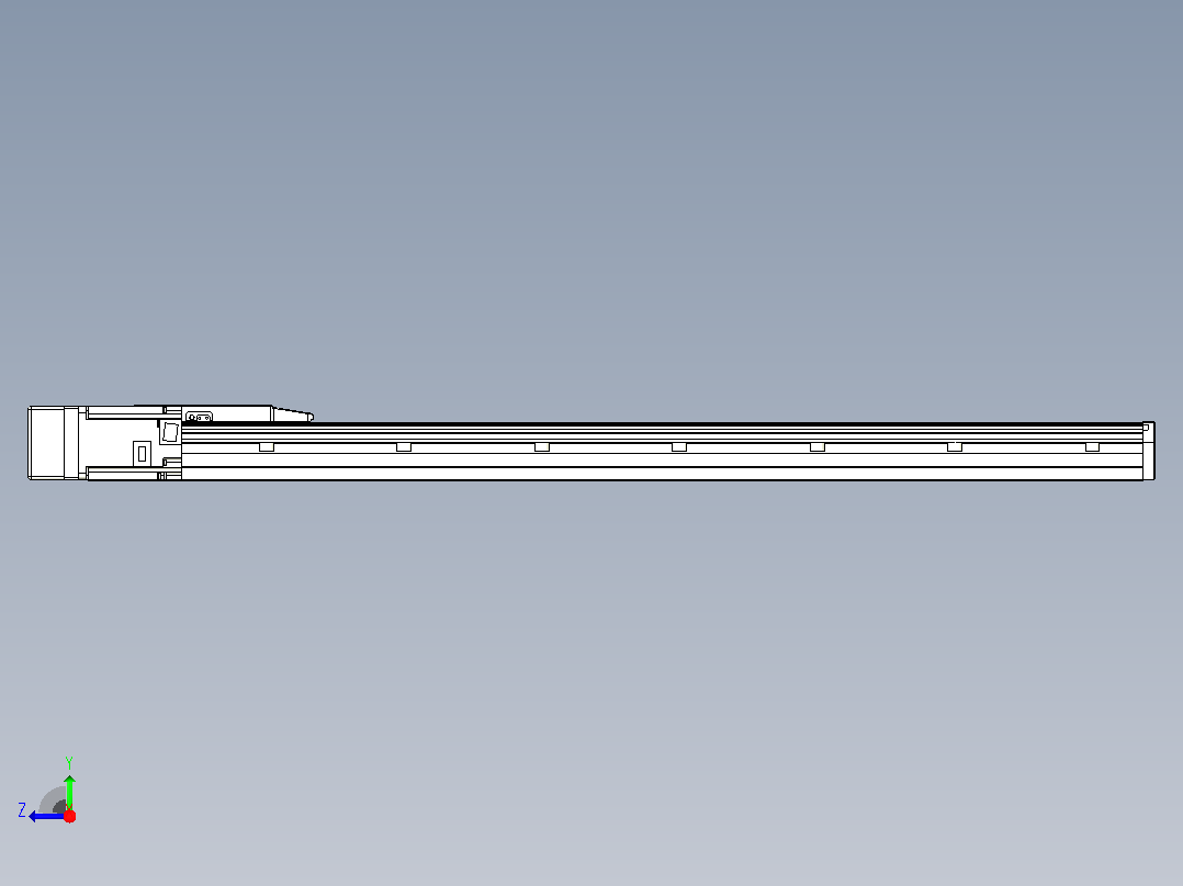 滚珠丝杠直线轴内置导轨TPA-GCR-150-2010C-L900-ML-M75-N3右视图