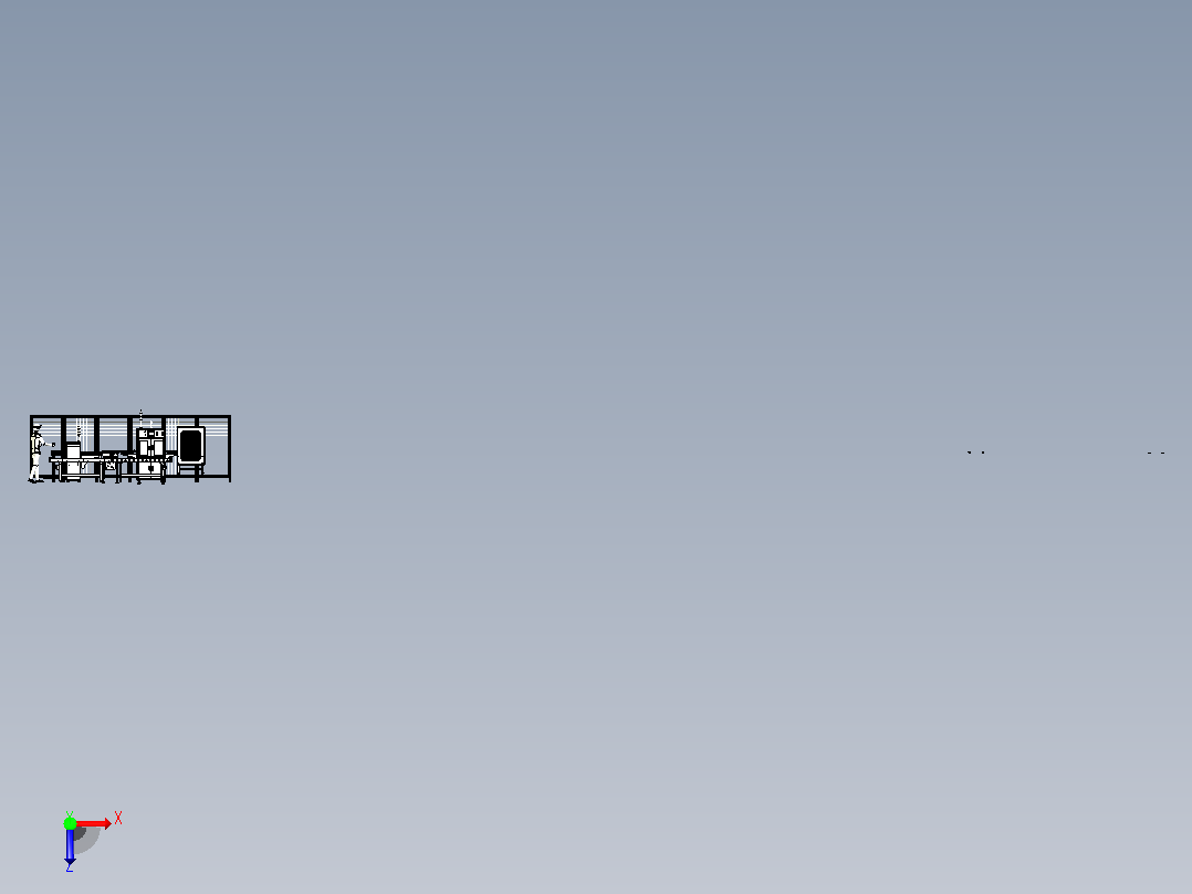 机器人搬运流水线3D图纸 x_t格式俯视图