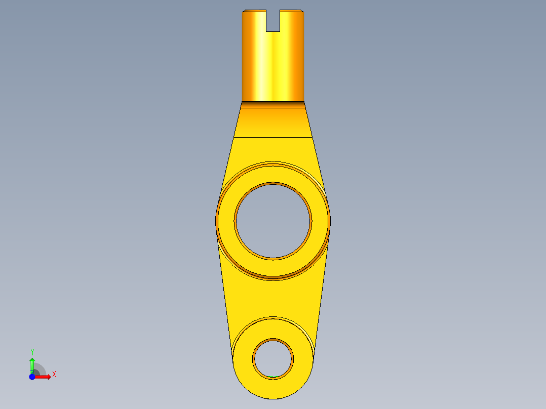 牛头刨床移动架M8孔夹具设计前视图