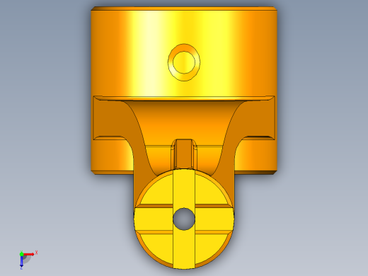 牛头刨床移动架M8孔夹具设计俯视缩略图