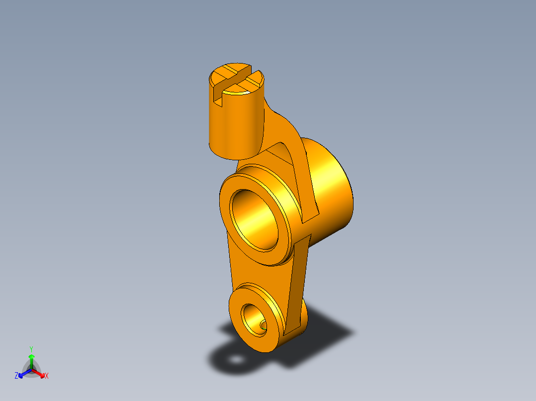 牛头刨床移动架M8孔夹具设计正等轴测图