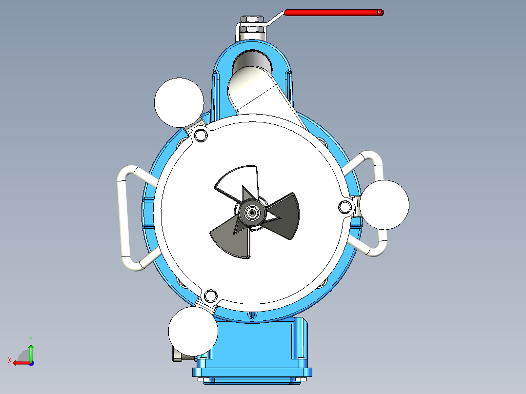 立式离心泵后视图