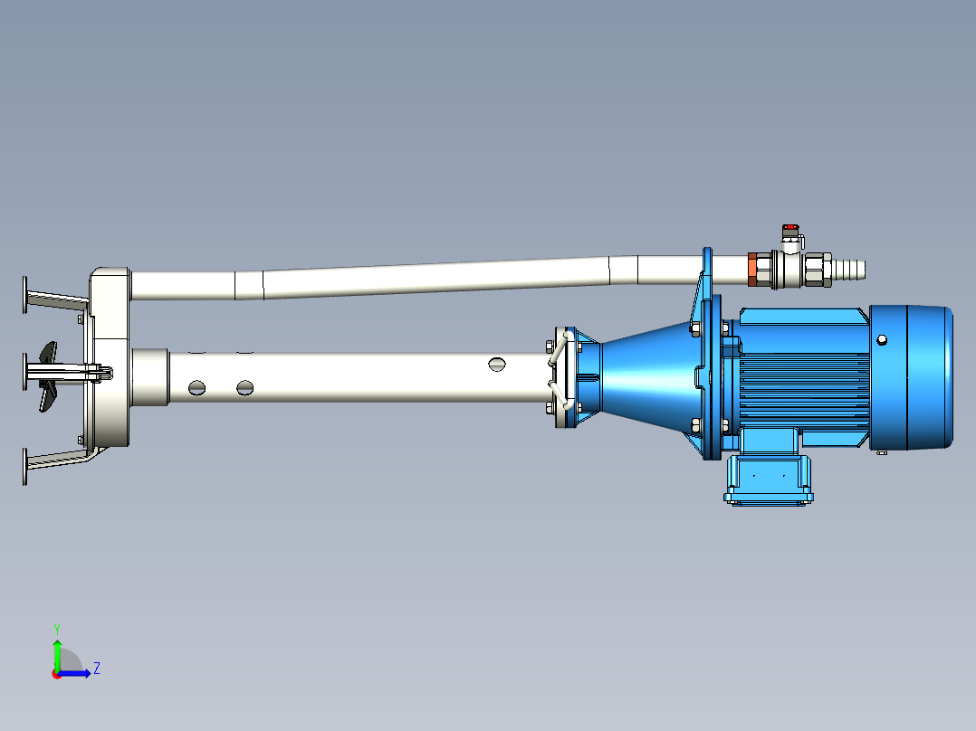 立式离心泵左视图