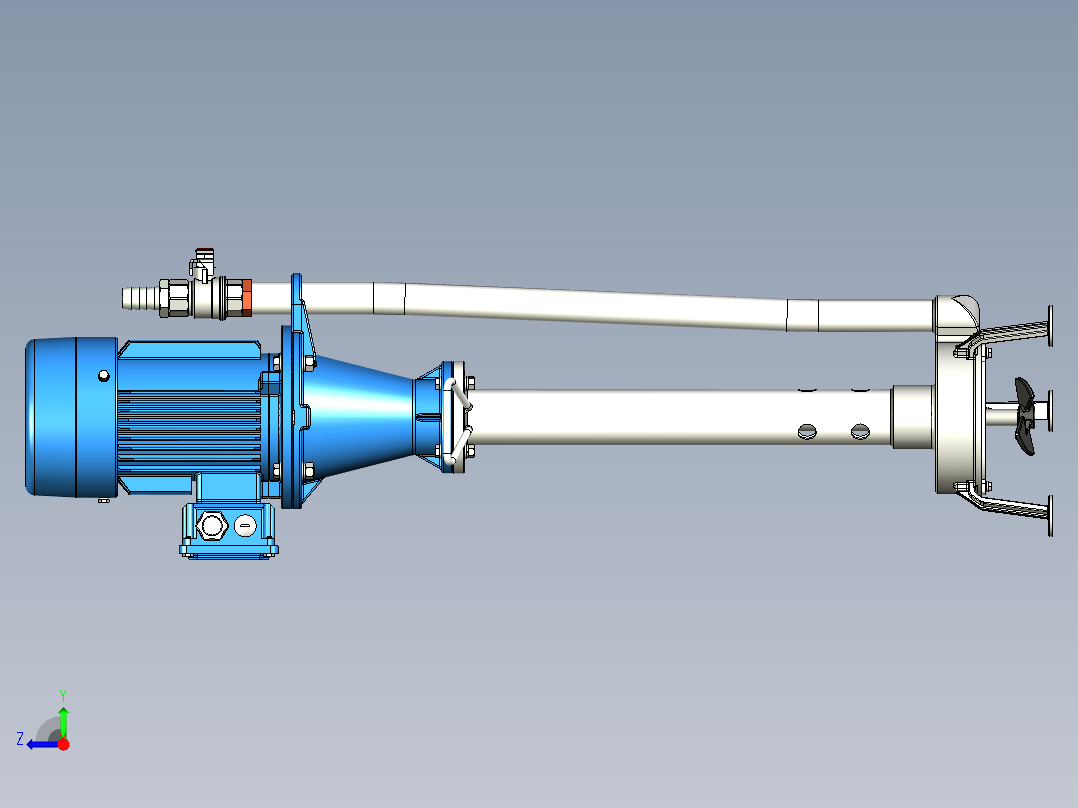 立式离心泵右视图