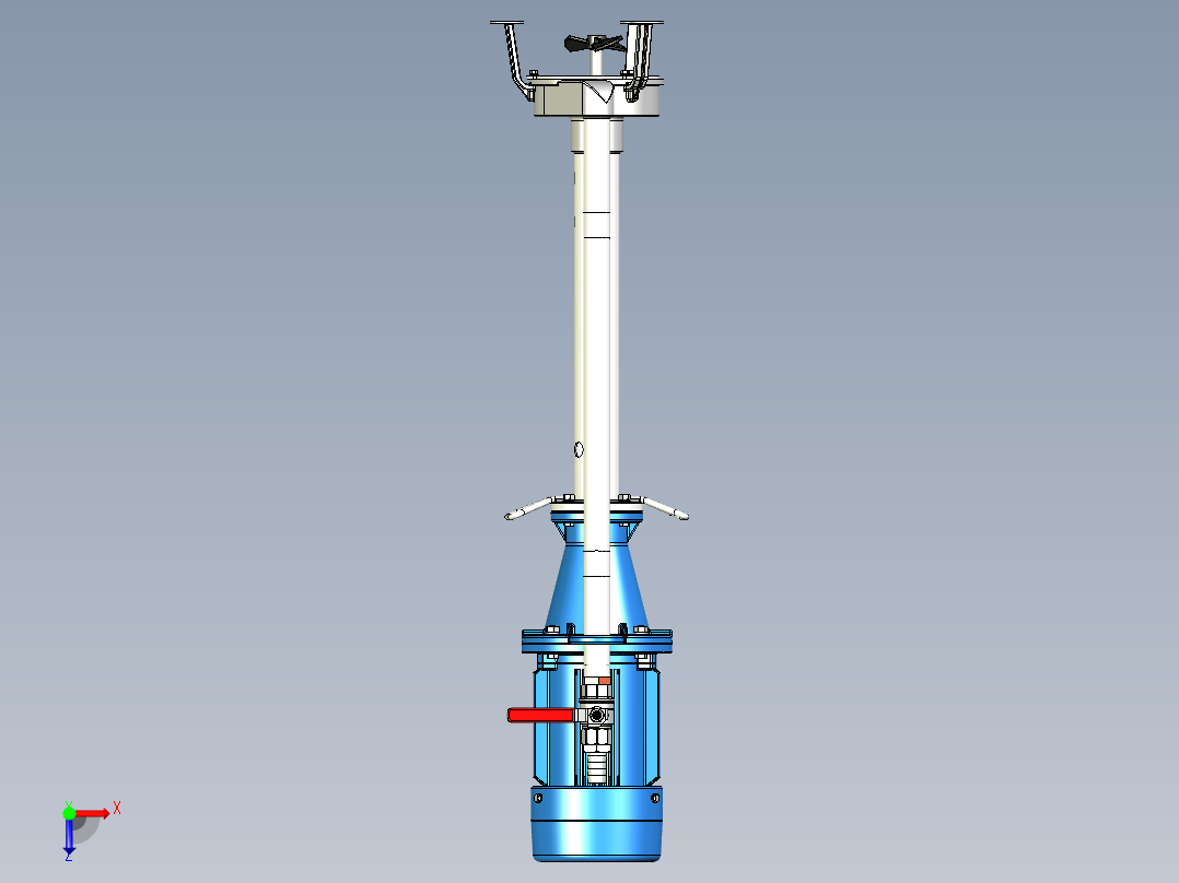 立式离心泵俯视图
