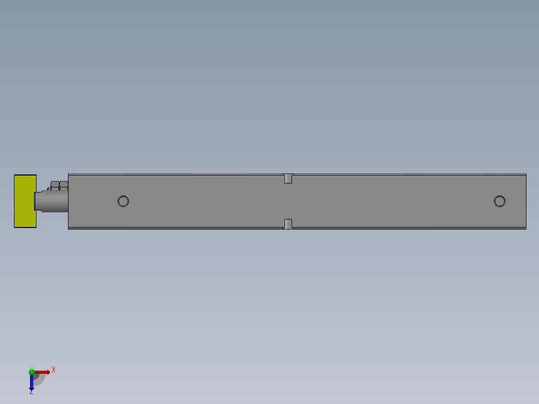 在线称重剔除系统俯视图