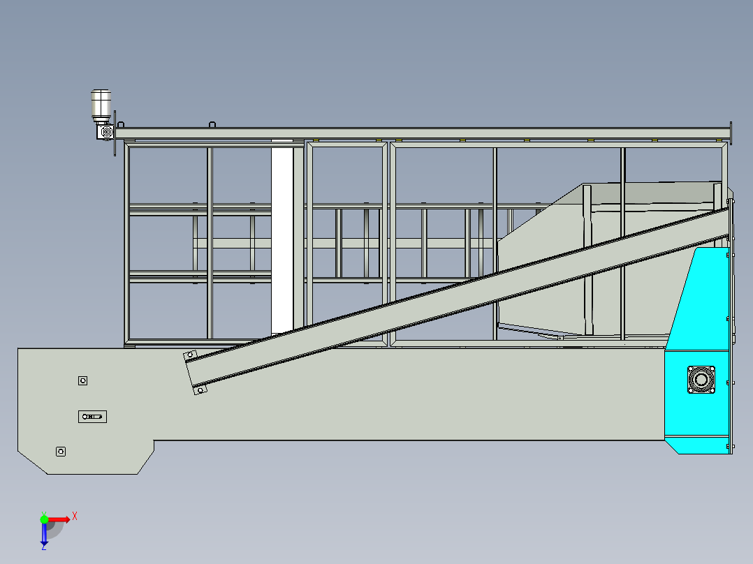 翻斗式提升机（IGS）俯视图