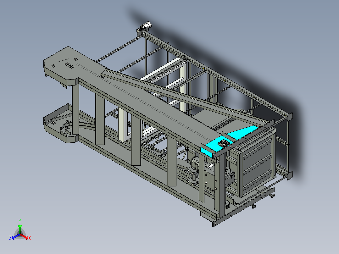 翻斗式提升机（IGS）正等轴测图