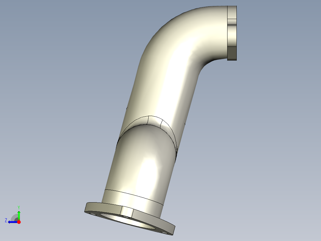 雪佛兰汽车的排气管模型右视图
