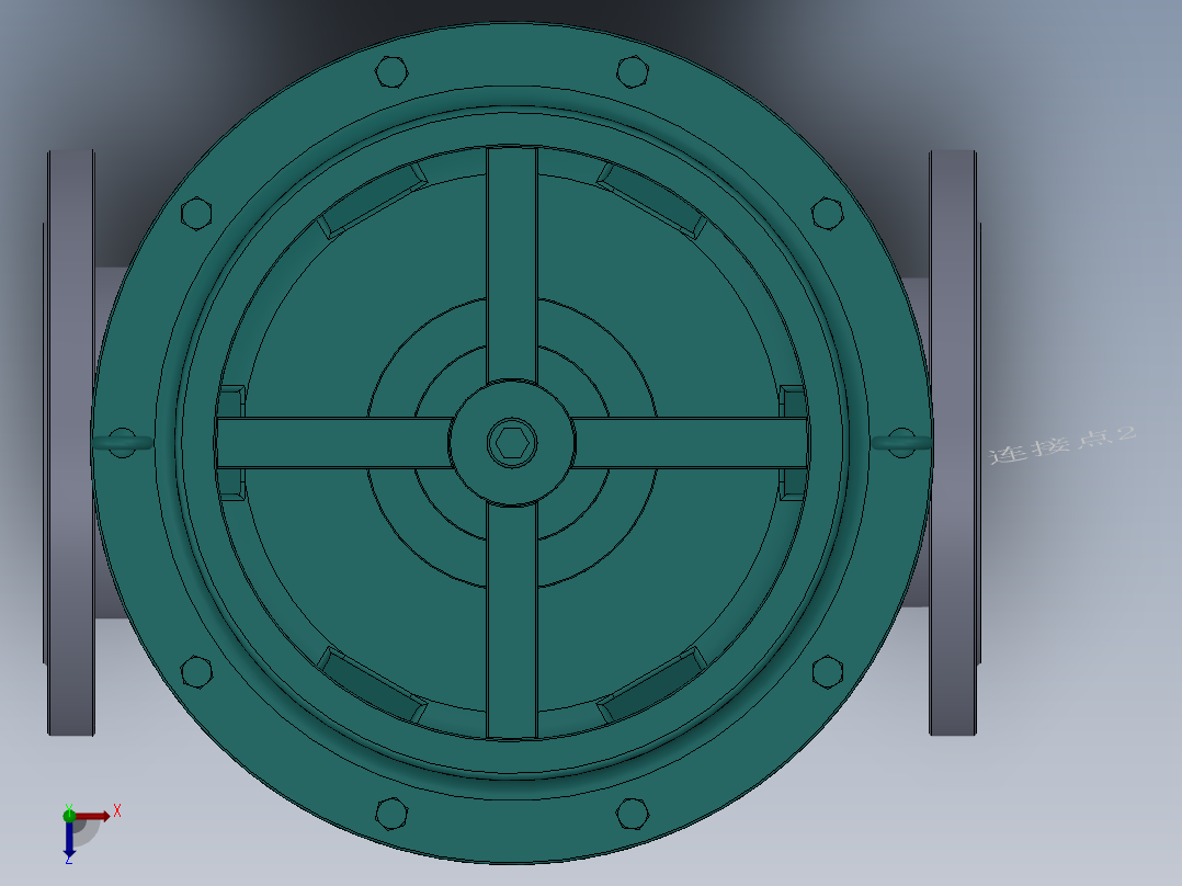 气动调节阀-316L DN25-DN300俯视图