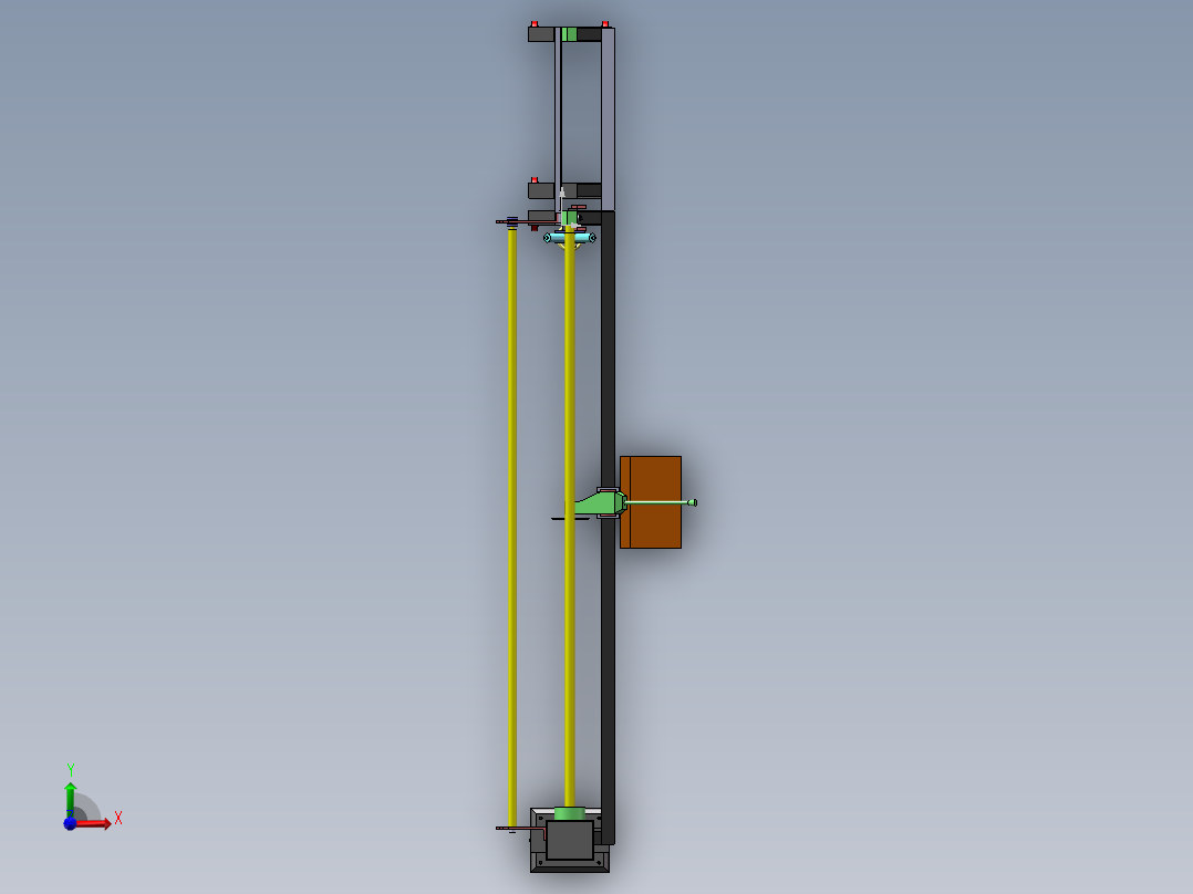 半自动裁切机设备前视图