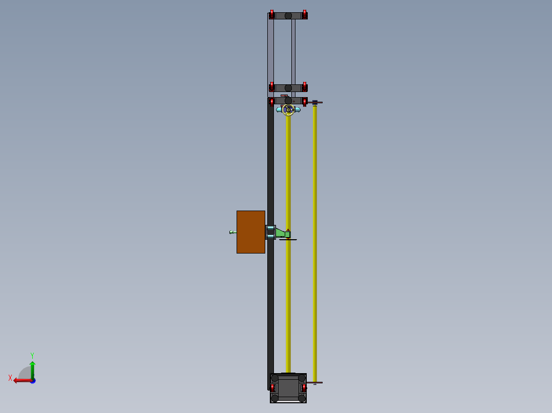 半自动裁切机设备后视图