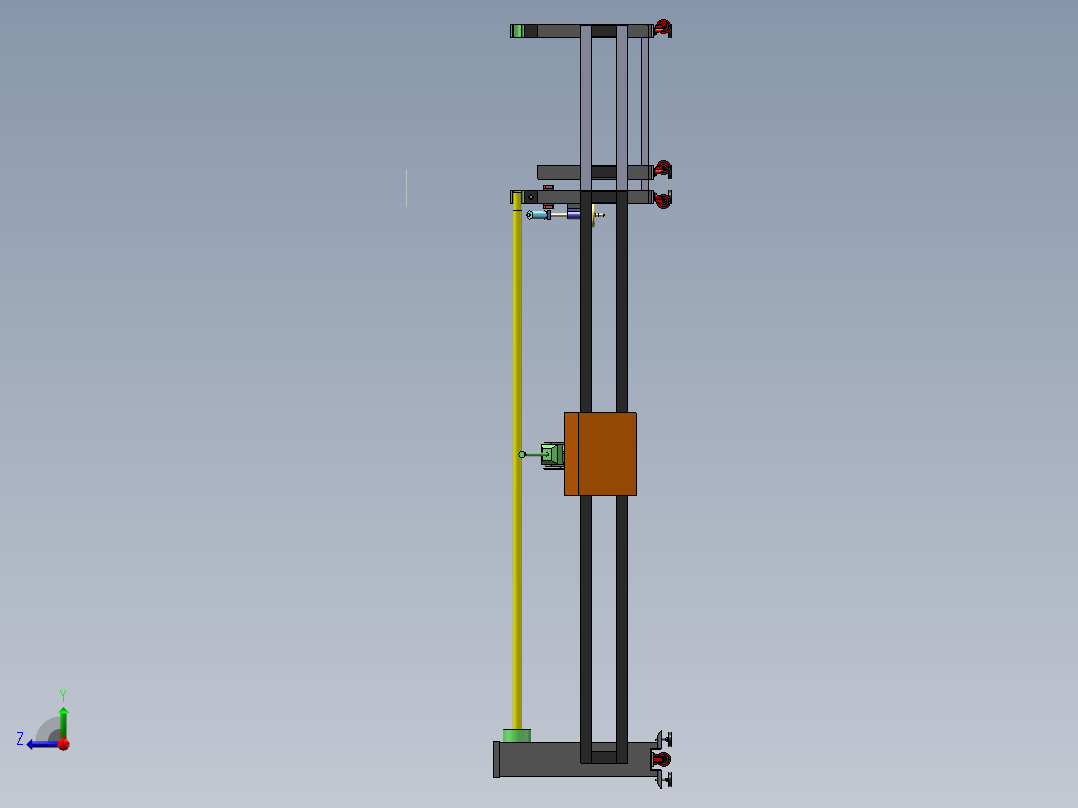 半自动裁切机设备右视图