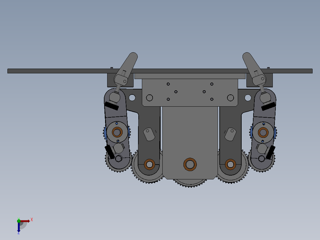 108包装机送纸传送机(1)俯视图
