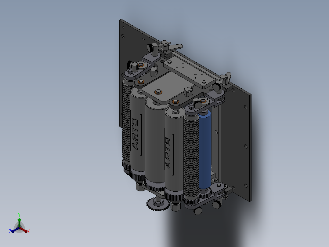108包装机送纸传送机(1)正等轴测图