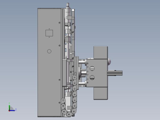 电测治具装配体左视缩略图