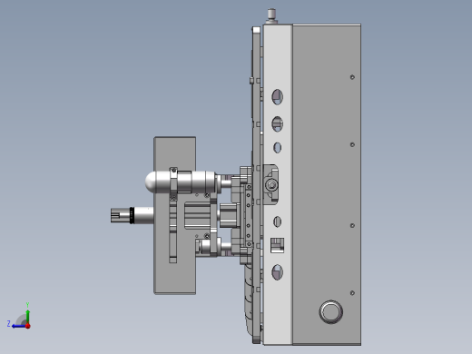 电测治具装配体右视缩略图