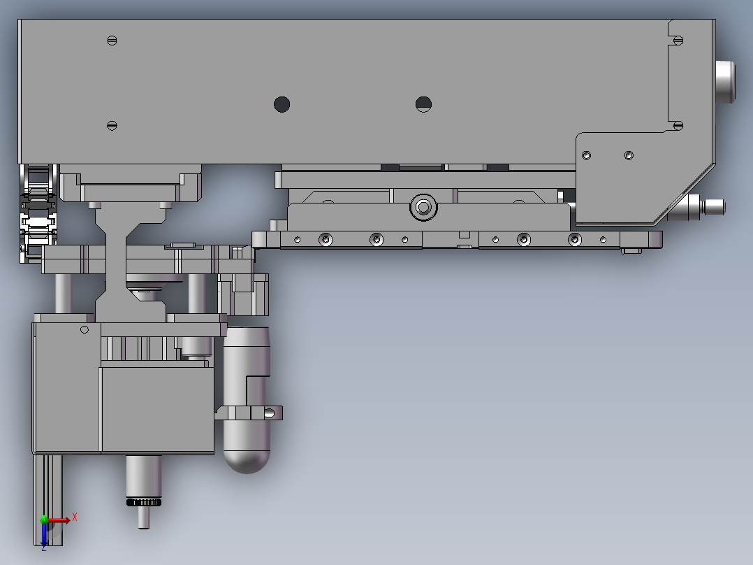 电测治具装配体俯视图