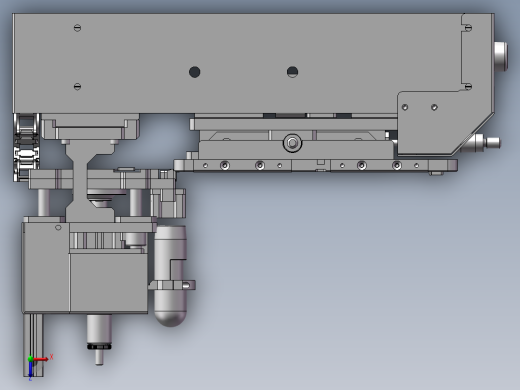 电测治具装配体俯视缩略图